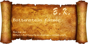 Bottenstein Kázmér névjegykártya