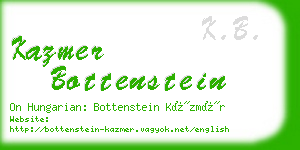 kazmer bottenstein business card